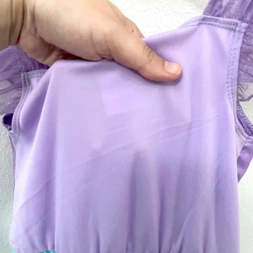 Disney Collection Ariel Roleplay Girls Dress Up Costume Size 5/6